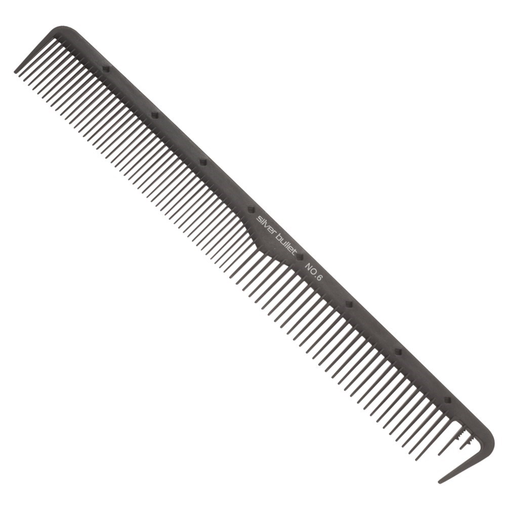 Silver Bullet Carbon Wide Teeth Cutting Hair Comb - Home Hairdresser Silver Bullet Carbon Wide Teeth Cutting Hair Comb - Home Hairdresser