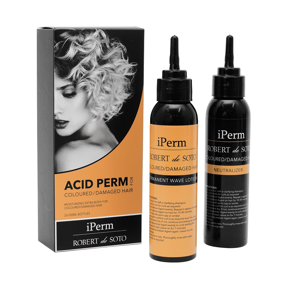 Robert de Soto iPerm Acid Perm Coloured Damaged Hair Home