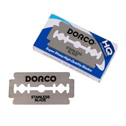 Dorco Stainless Steel Hair Razor Blades 10pk