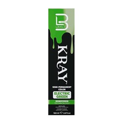 LVL3 KRAY COLOR EL GREEN 100ML 200101 SEMI PERMANENT COLOUR ELECTRIC LEVEL3 L3VEL3