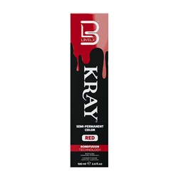 LVL3 KRAY COLOR RED 100ML 200105 SEMI PERMANENT COLOUR LEVEL3 L3VEL3