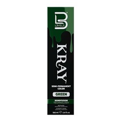 LVL3 KRAY COLOR GREEN 100ML 200112 100ML SEMI PERMANENT COLOUR LEVEL3 L3VEL3