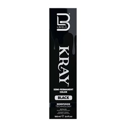 LVL3 KRAY COLOR BLACK 100ML 200113 100ML SEMI PERMANENT KRAY LEVEL3 L3VEL3 COLOU