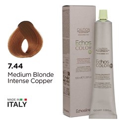 Echos Color Vegan Hair Colour 7.44 Medium Blonde Intense Copper