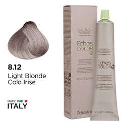 Echos Color Vegan Hair Colour 8.12 Light Blonde Cold Irise