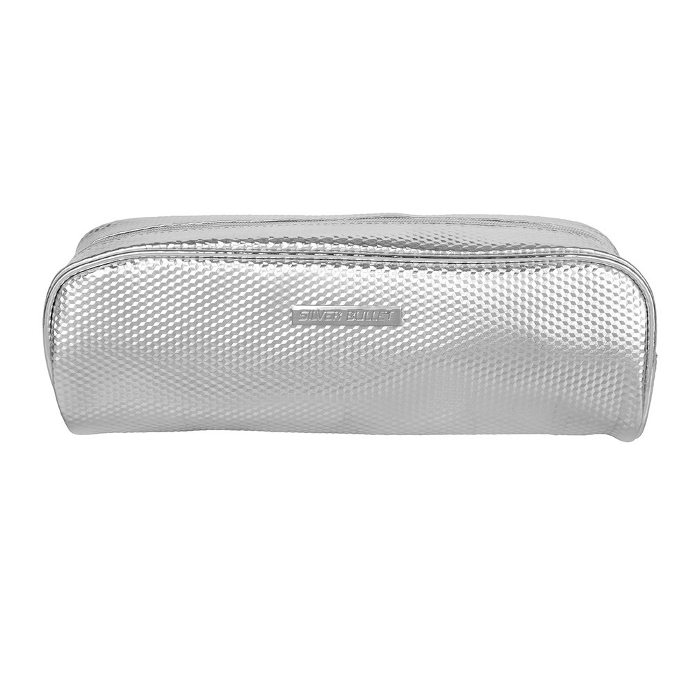 Silver Bullet Heat Resistant Bag for Hairstyling Tools Silver - Home Hairdresser Silver Bullet Heat Resistant Bag for Hairstyling Tools Silver - Home Hairdresser