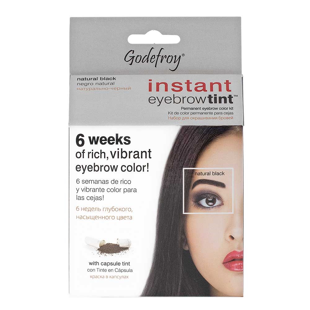 Godefroy Instant Eyebrow Tint Natural Black - Home Hairdresser Godefroy Instant Eyebrow Tint Natural Black - Home Hairdresser