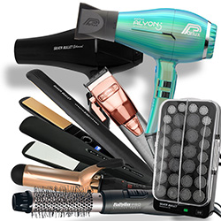 The essentials! <em>Hair electrical appliances</em> are the must-have equipment for fabulous hair. Peruse our extensive range of hair tool accessories, curling irons, hair dryers, hair straighteners, trimmers and clippers from renowned brands including Silver Bullet. More in professional <a href="/hair-products" title="Hairdressing products">hairdressing products</a> and <a href="/hair-products" title="hair supplies">hair supplies</a>.