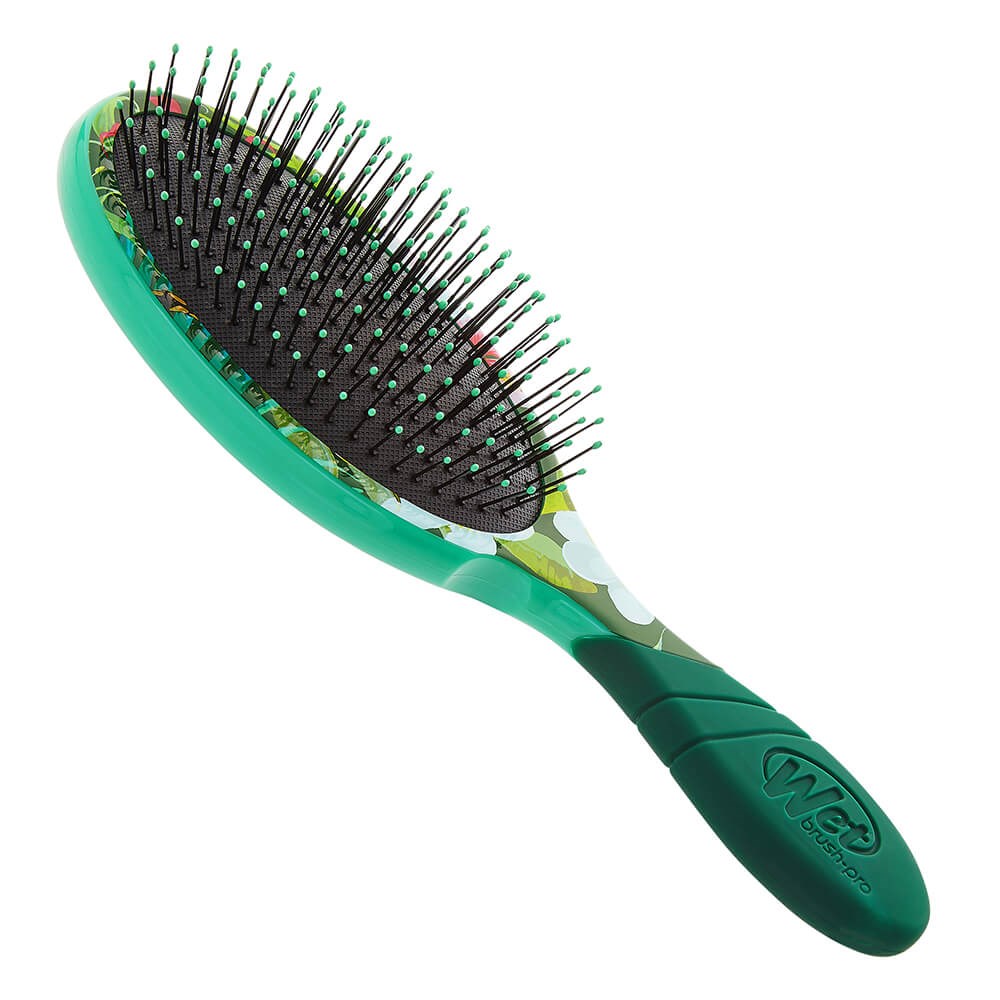 WetBrush Pro Detangler Hair Brush Neon Tropics Green Home Hairdresser