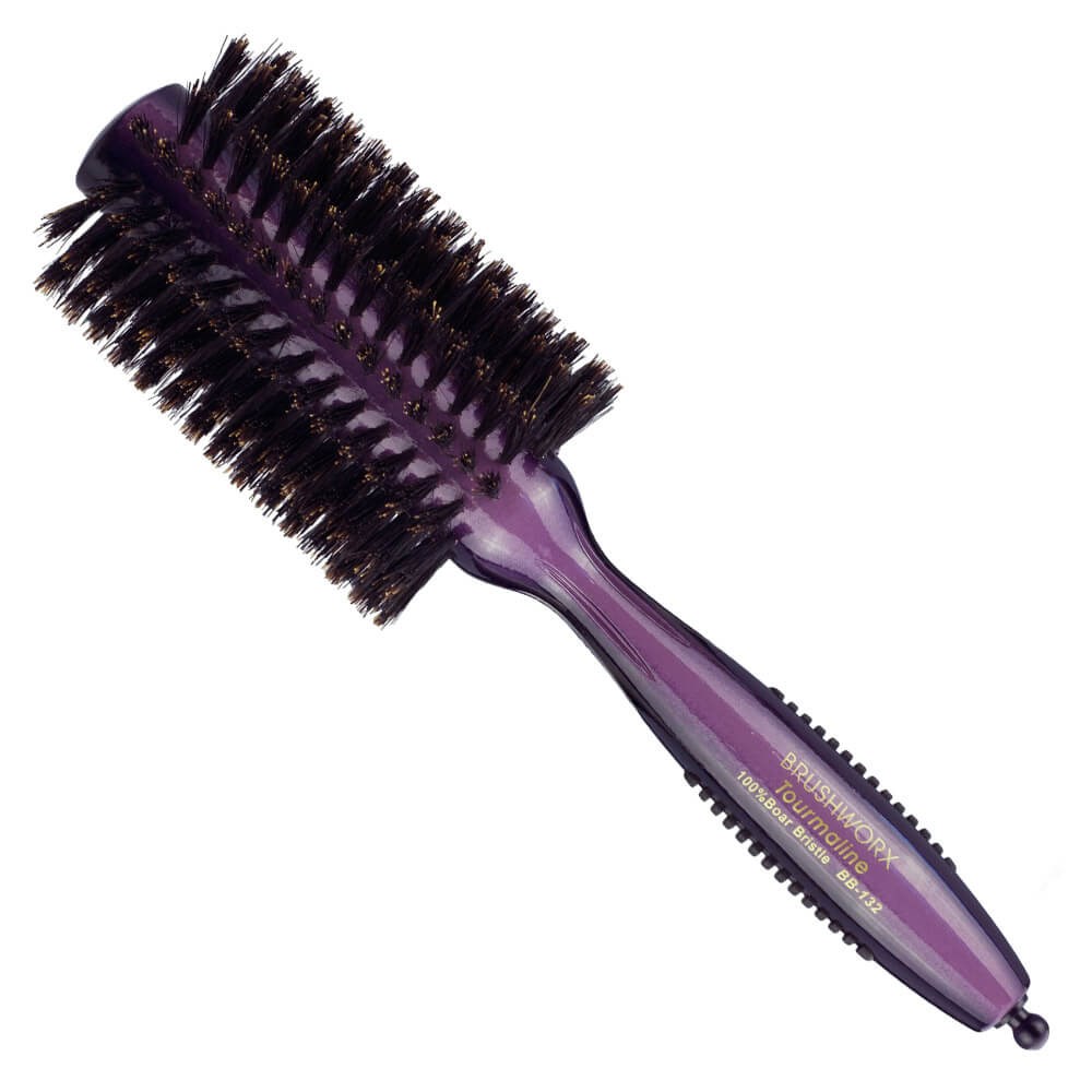 Brushworx Tourmaline Boar Bristle Radial Hair Brush Medium Home