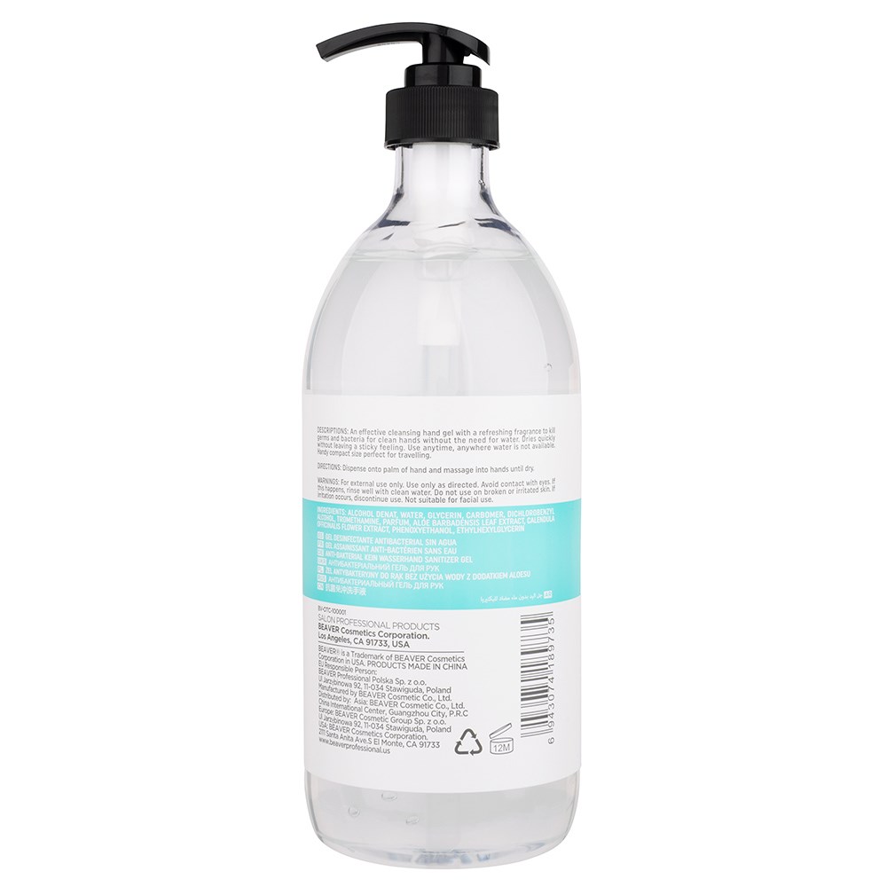 AntiBacterial Cleansing Hand Gel 1L Home Hairdresser