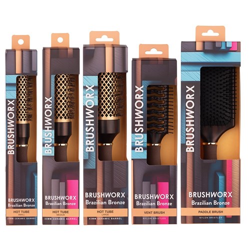 Brushworx Brazilian Bronze Paddle Hair Brush 