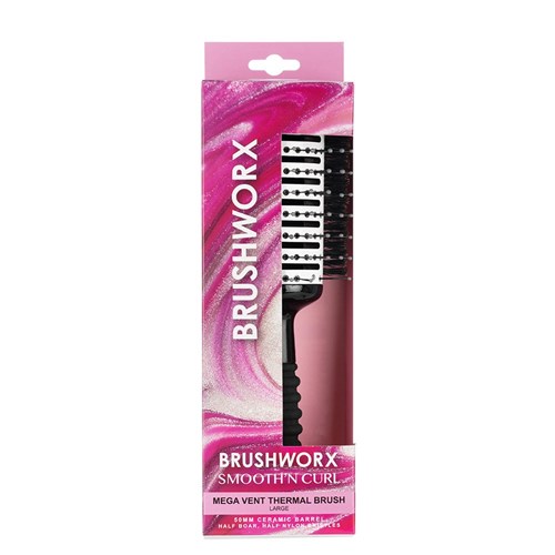 Brushworx Smooth n Curl Mega Vent Thermal Brush Large