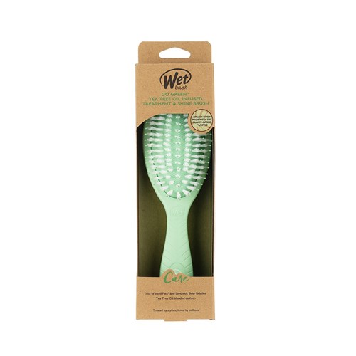 WetBrush Go Green Shine Hair Brush Aqua 