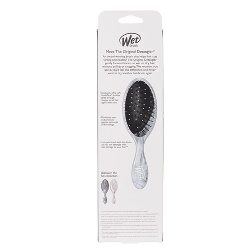 WetBrush Metallic Marble Detangler Silver 