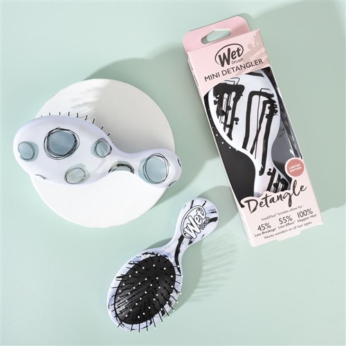 WetBrush Watercolour Motif Mini Detangler Teal