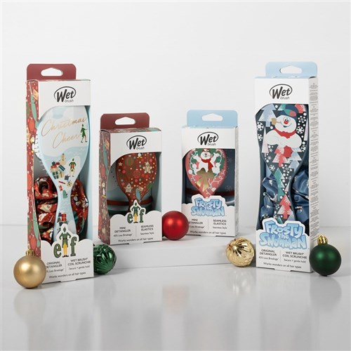 WetBrush Frosty The Snowman Detangler Scrunchie Kit