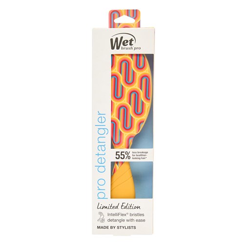 WetBrush Pro Retro Swirl Detangler Yellow