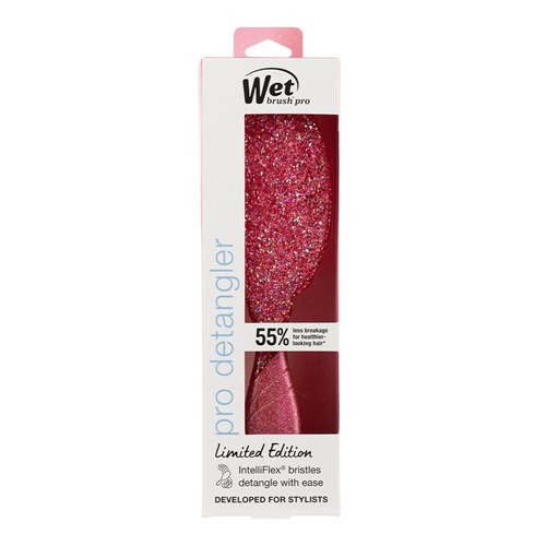 WetBrush Pro Winter Tinsel Detangler Pink