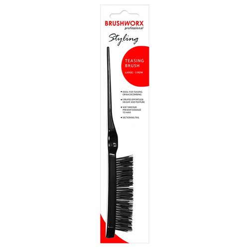 Brushworx 3 Row Teasing Hair Brush