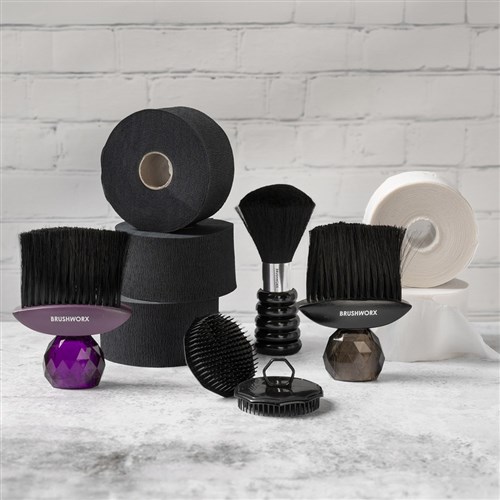 Brushworx Crystal Neck Brush Black