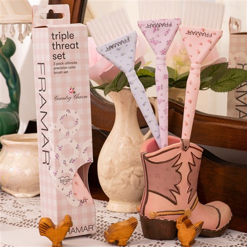 Framar Triple Threat Tint Brush Set Country Charm