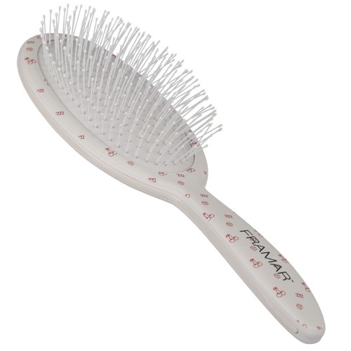 Framar Detangle Hair Brush Get Lucky White