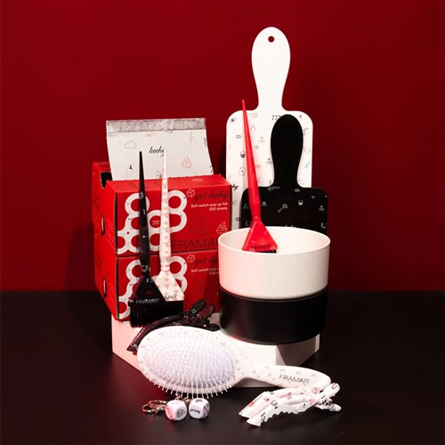 Framar Detangle Hair Brush Get Lucky Red