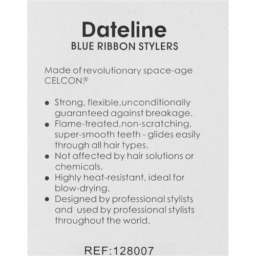 Dateline Professional Blue Celcon 3111 Basin Comb - 20cm