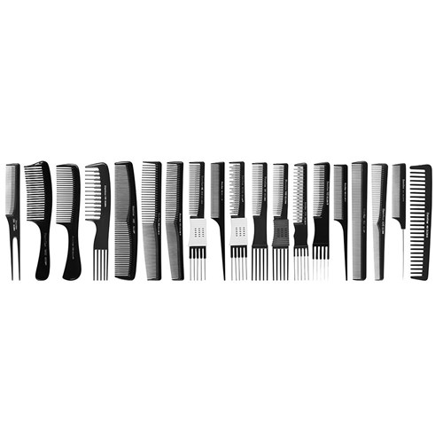 Dateline Professional Black Celcon MK11R Metal Teasing Comb