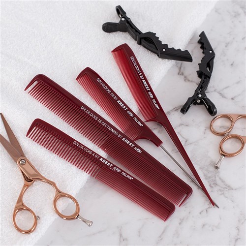 Krest Goldilocks No. 56 Metal Tail Comb - 23cm