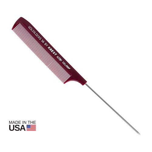 Krest Goldilocks No. 56 Metal Tail Comb 23cm Blister Card