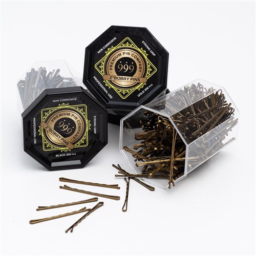 Premium Pin Company 999 Bobby Pins 2” Bronze 250pc
