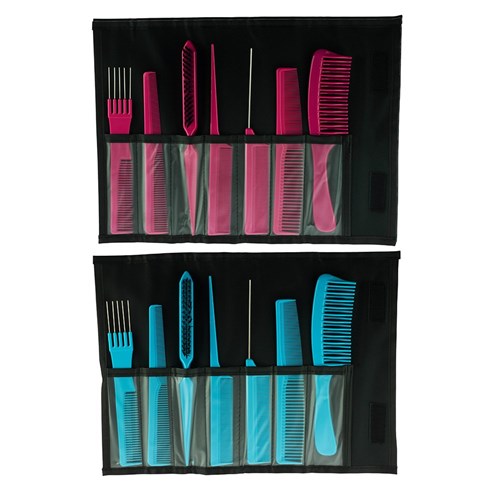 Salon Smart Folding Comb Set Pink