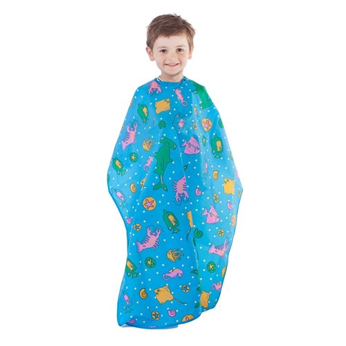 Salon Smart Sea Creatures Animals Kids Hairdressing Cape Home
