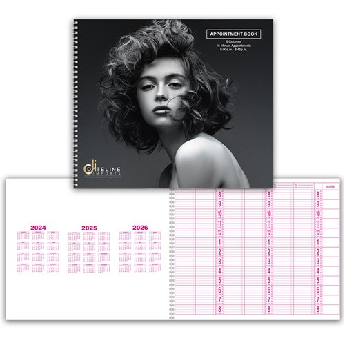 Dateline Professional 6 Column Appointment Book