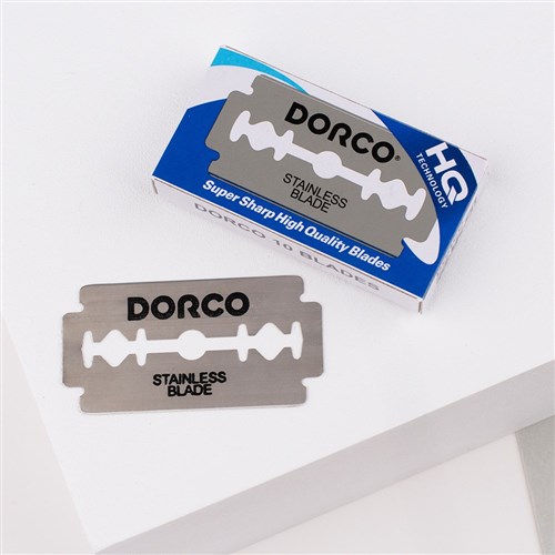 Dorco Stainless Steel Hair Razor Blades 10pk
