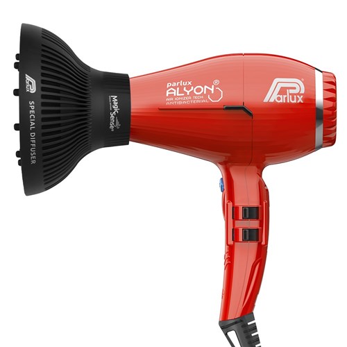 Parlux Alyon Air Ionizer Tech Hair Dryer And Diffuser Red