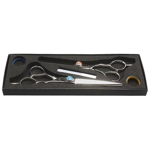 hairdressing scissors and thinning set