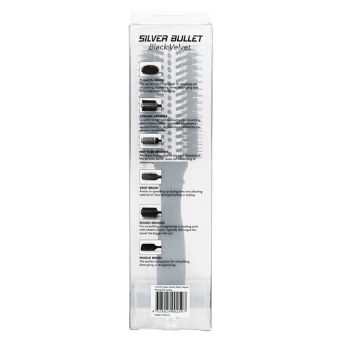Silver Bullet Bulk Buy Black Velvet Round Brush Large 3pk