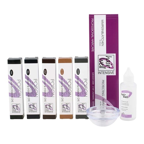 Hairwell Bulk Buy Eyelash Eyebrow Tint Black 3pk