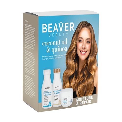 Beaver Coconut Oil Quinoa Repair and Moisture Pack