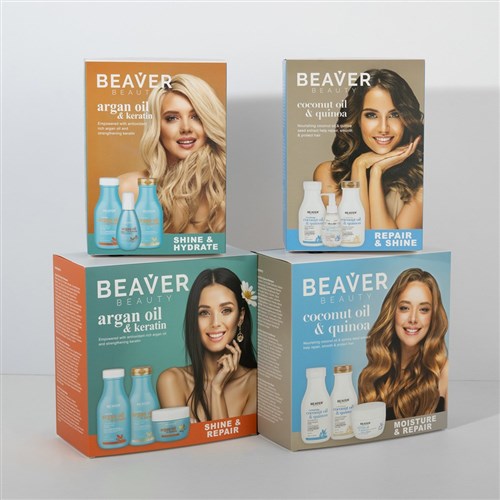 Beaver Argan Oil Keratin Shine and Repair Pack
