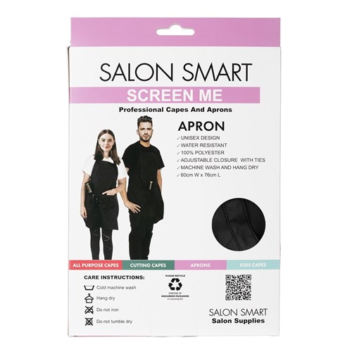 Salon Smart Bulk Buy Screen Me Protective Apron Black 3pk 