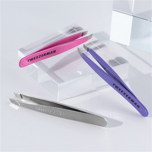 Tweezerman Mini Slant Tweezer Pink