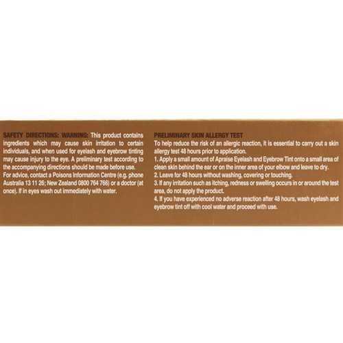 Apraise Eyelash and Eyebrow Tint Dark Brown Home Hairdresser