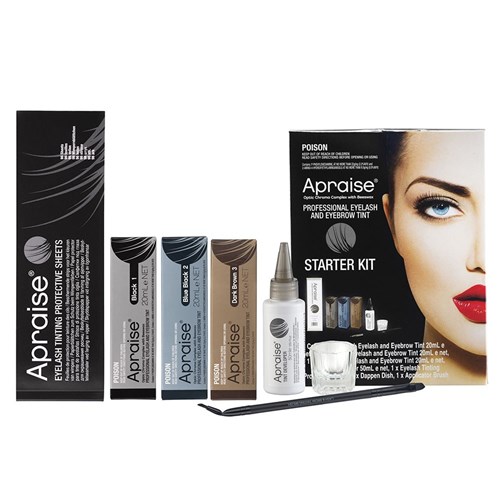 Apraise Eyelash and Eyebrow Tint Kit 7pc Home Hairdresser