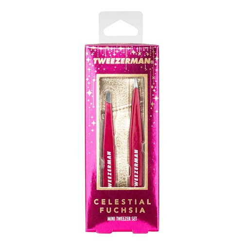 Tweezerman Mini Tweezer Set Fuchsia
