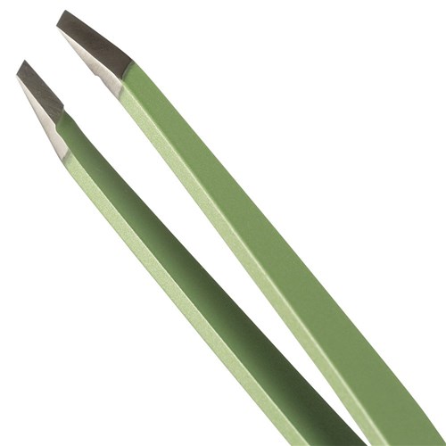 Rubis Slant Tweezer Metallic Star Green