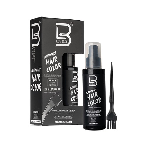 L3VEL3 Temporary Hair and Beard Colour Black